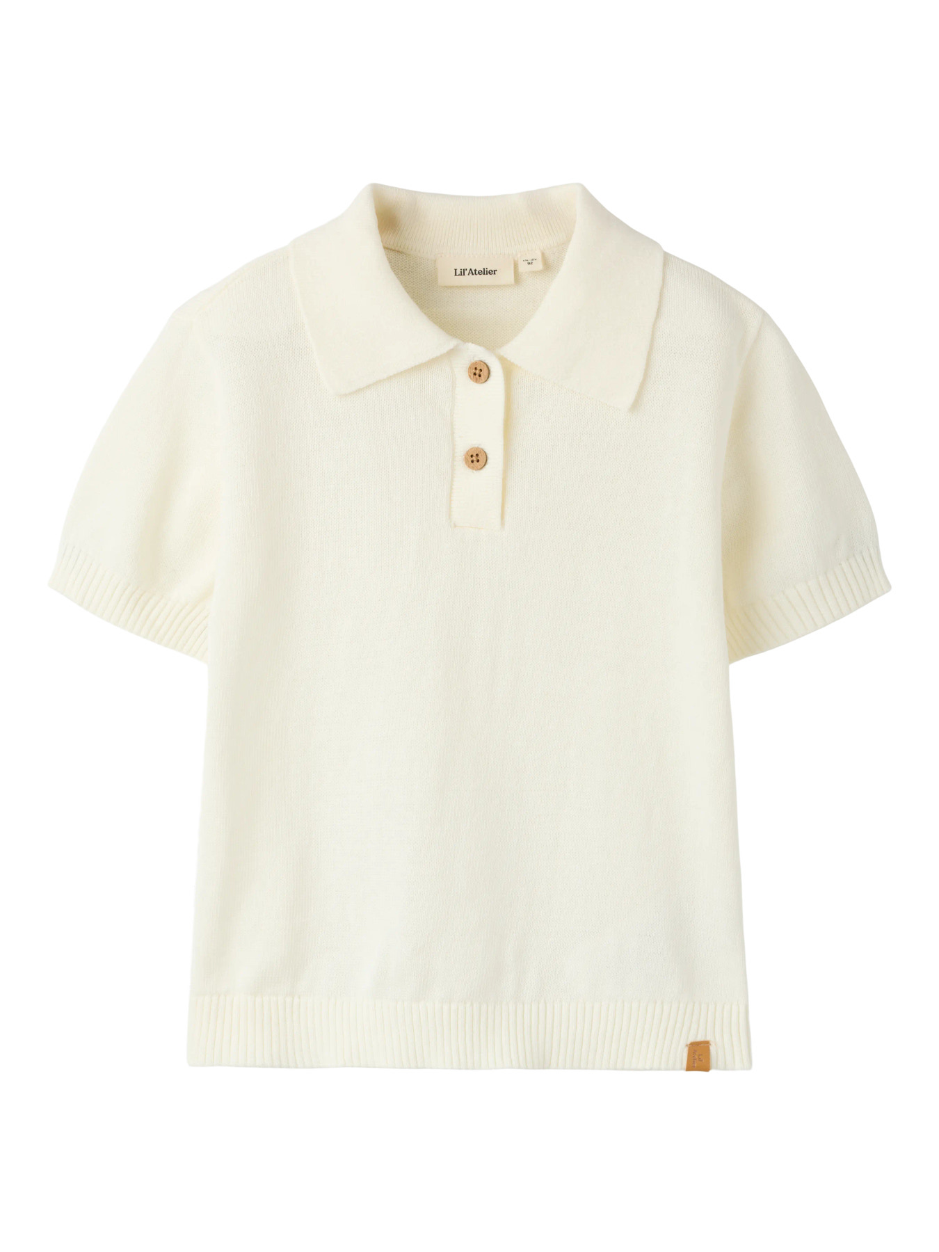 NMMHITOS LOOSE SS POLO KNIT LIL Coconut Milk