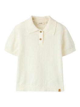 NMMHITOS LOOSE SS POLO KNIT LIL Coconut Milk