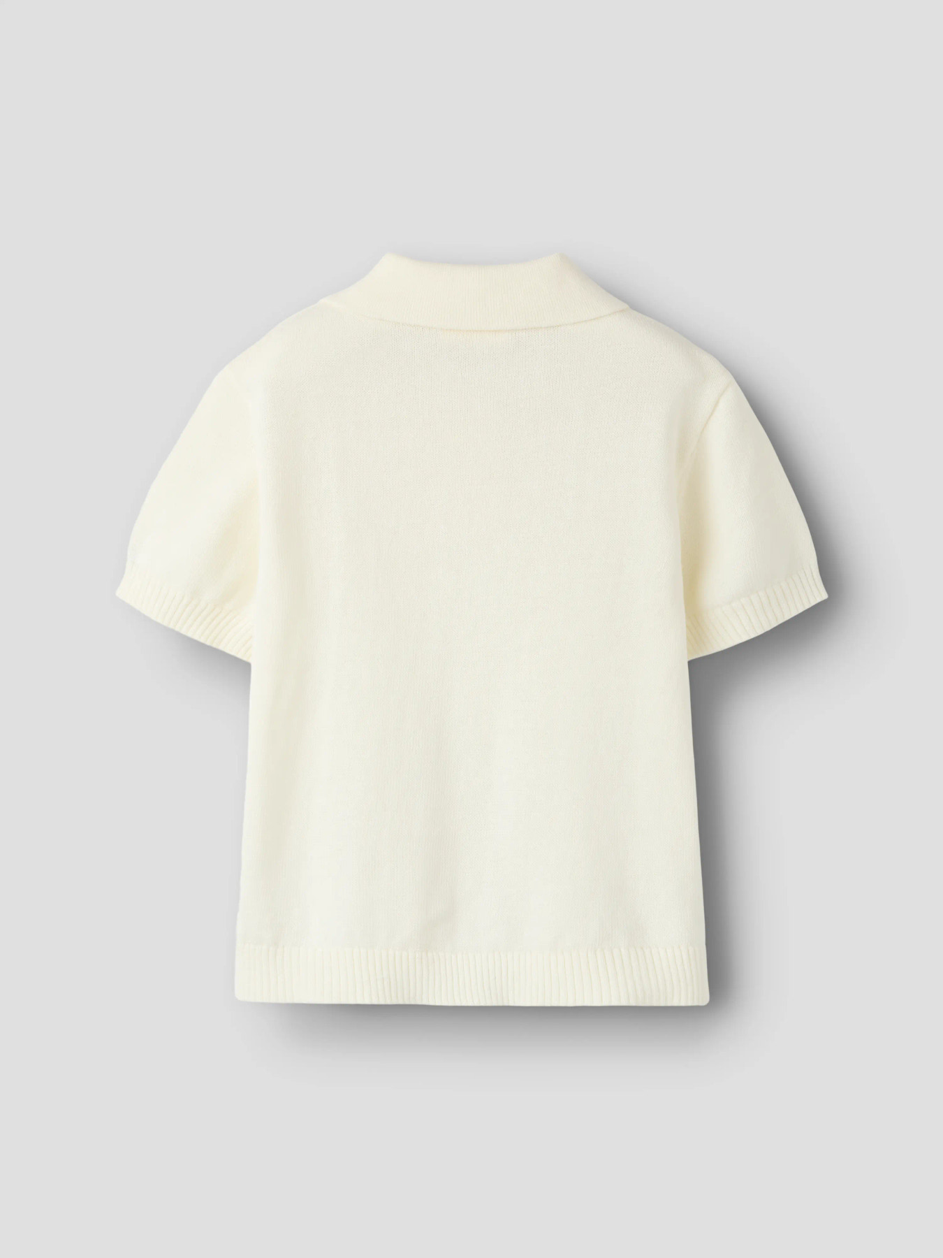 NMMHITOS LOOSE SS POLO KNIT LIL Coconut Milk - 3