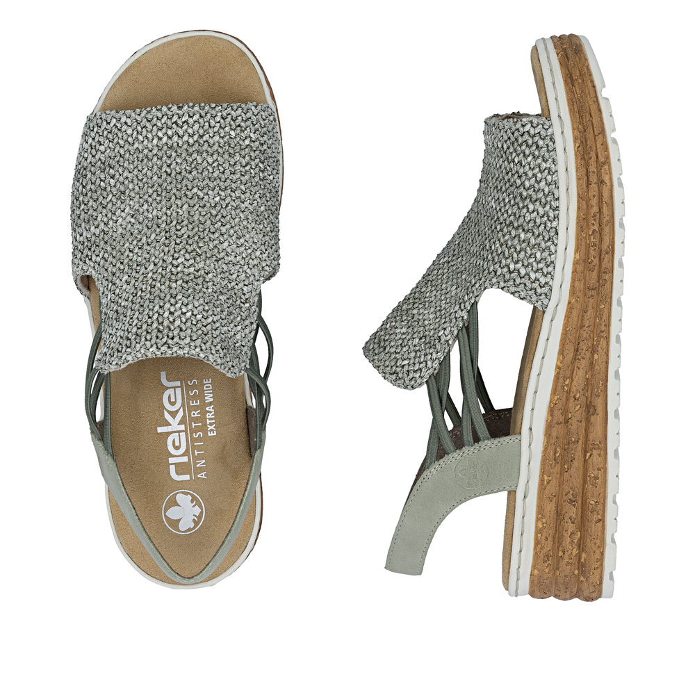 Rieker Damsandal textil - 8