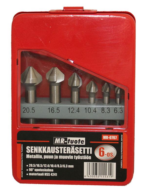 FÖRSÄNKARE 6-DELAR HSS METALL TRÄ PLAST - 3
