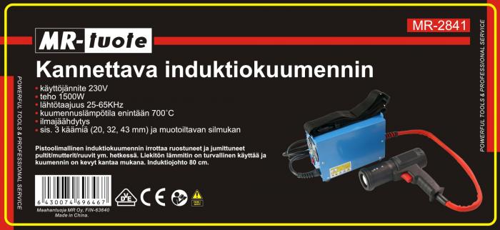 INDUKTIONSVÄRMARE BÄRBAR 1500W 230V - 3