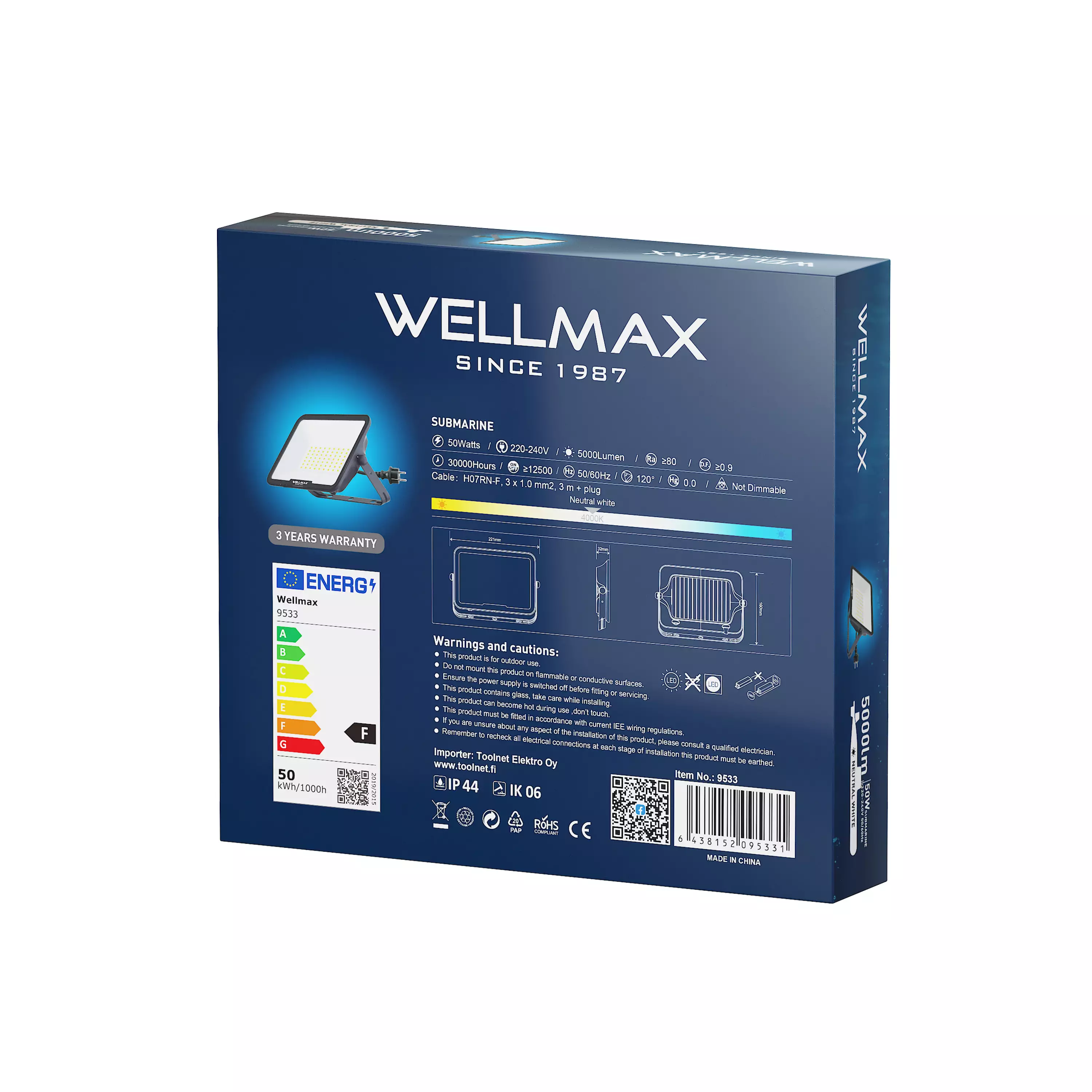 ARBETSBELYSNING 50W 5000 LUMEN - 3