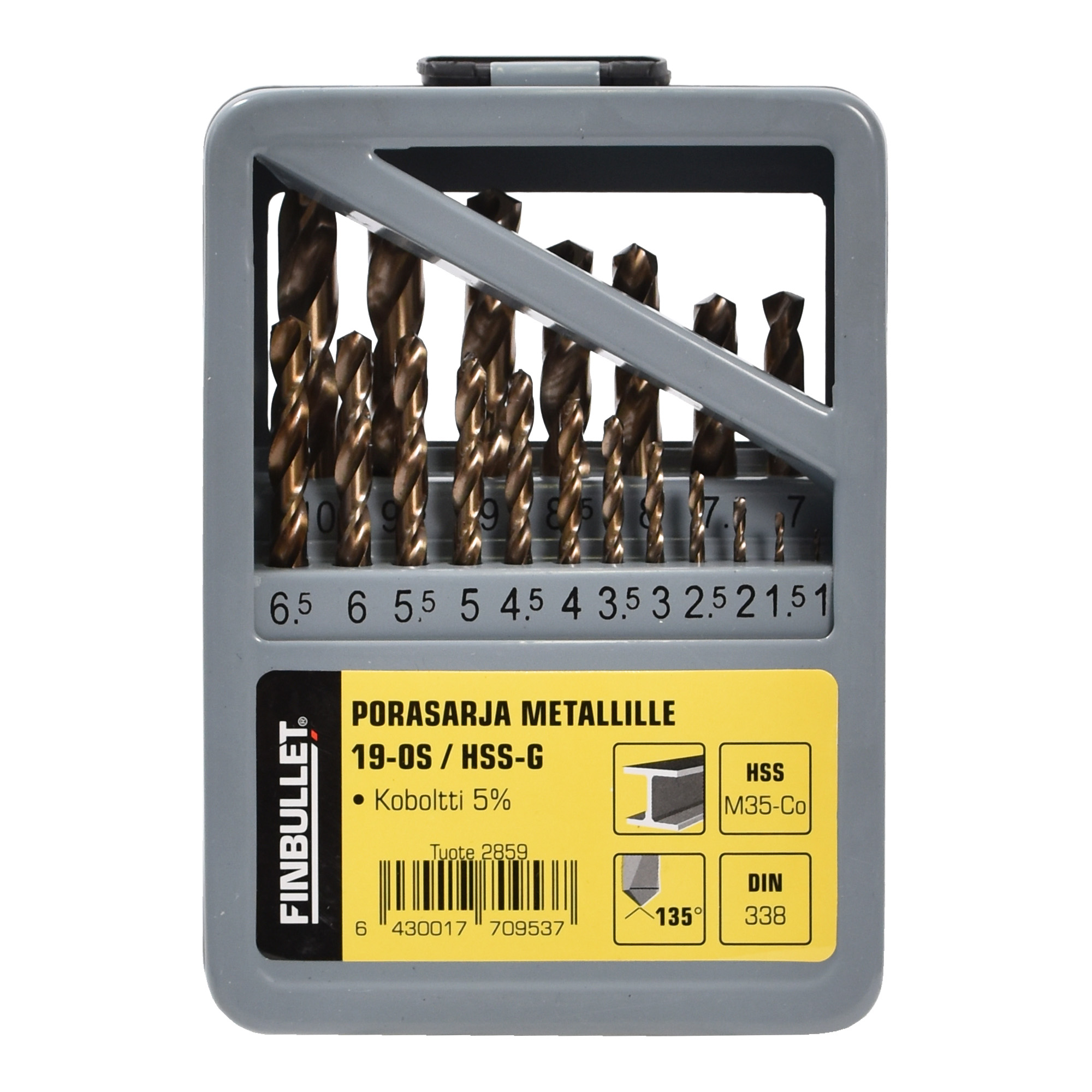 BORRSATS COBOLT 19 DELAR HSS-COBOLT - 2