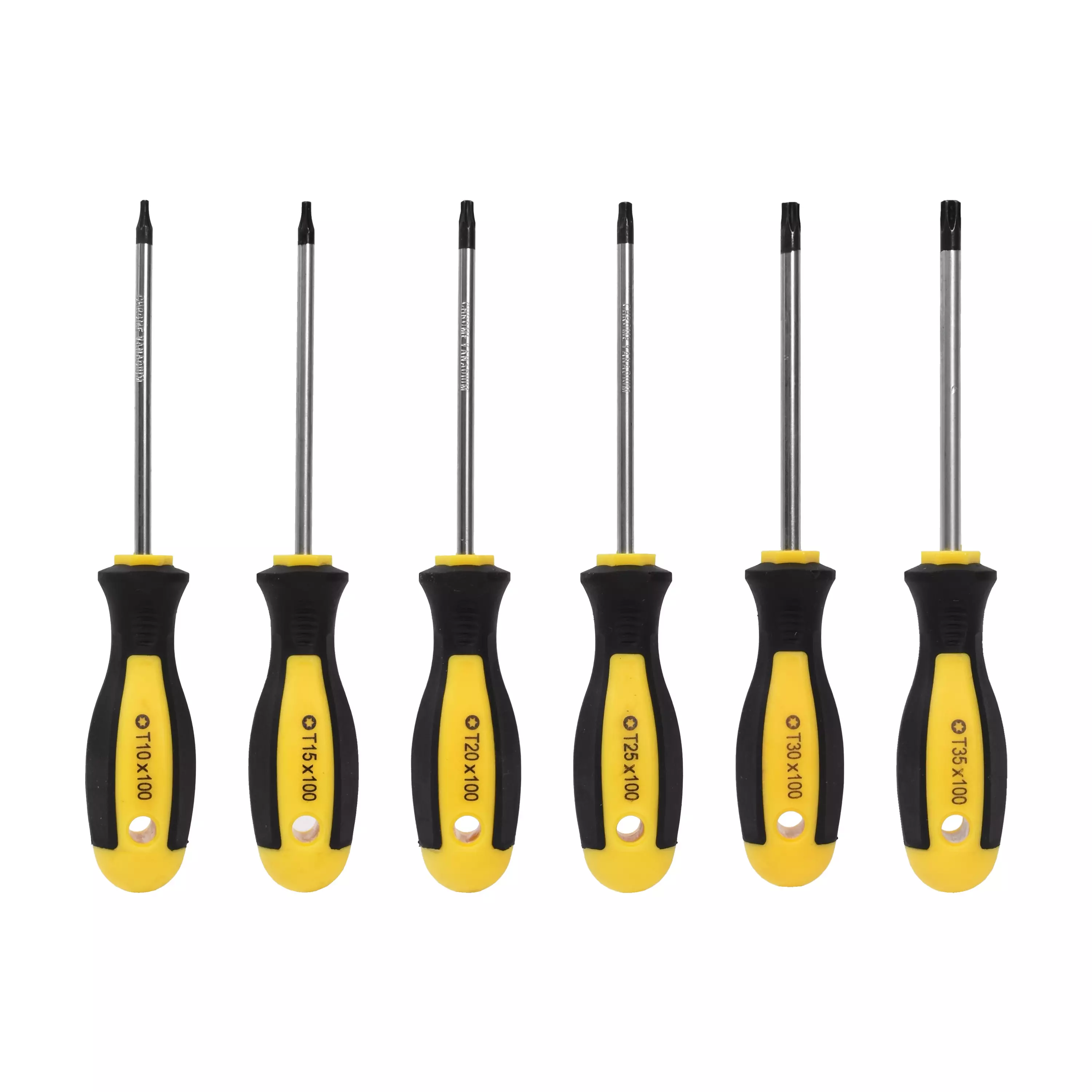SKRUVMEJSELSAT TORX 6-DELAR T10, T15, T20, T25, T30, T35