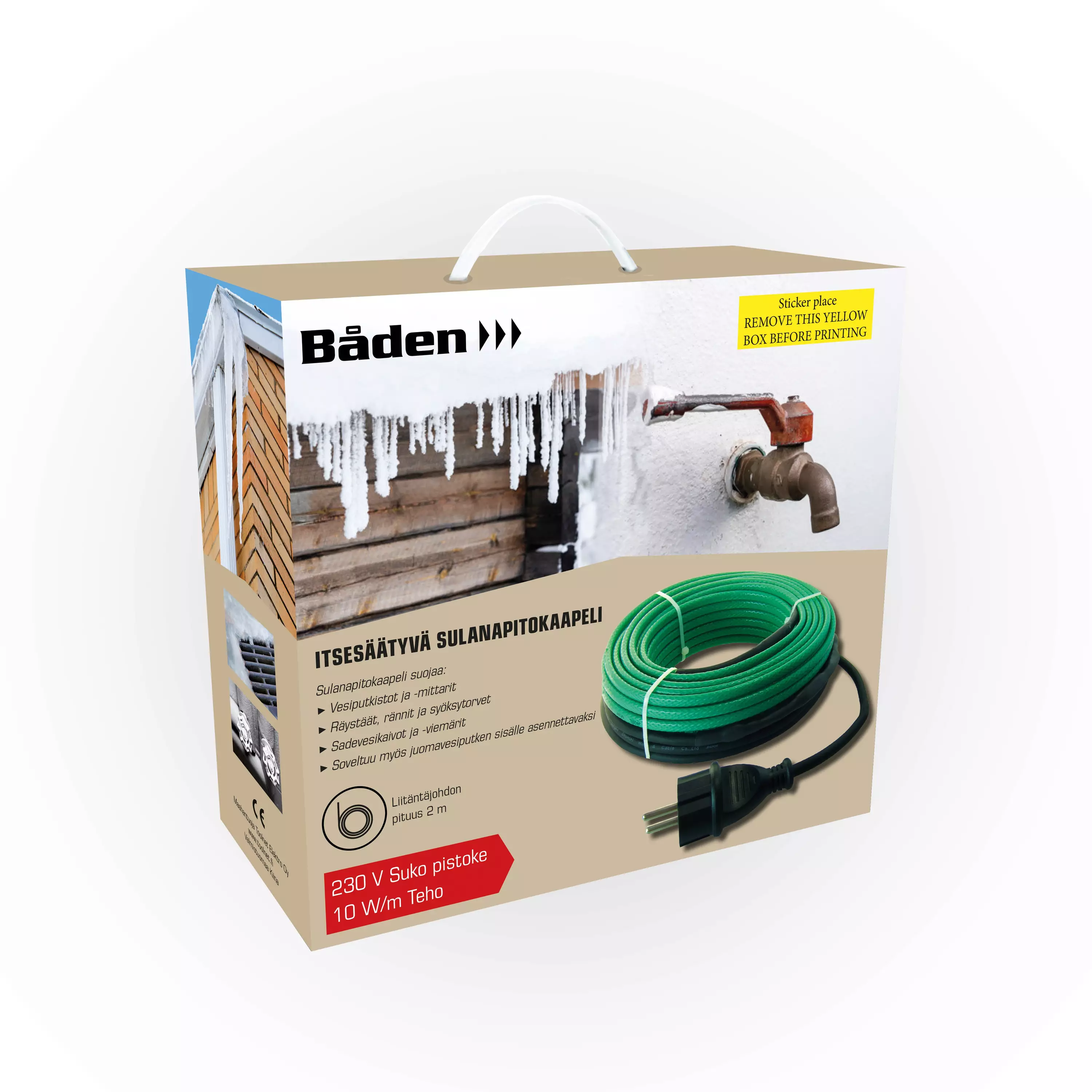 VÄRMEKABEL FÖR VATTENLEDNING 6M - 2