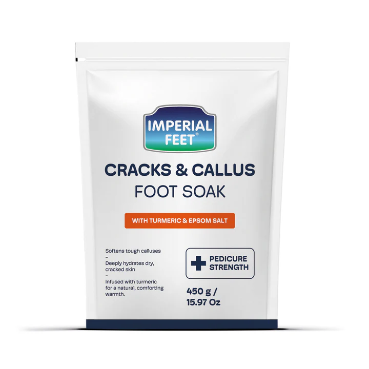 Fotsalt-Foot Soak - Cracks and Callus - med Gurkmeja och Epsomsalt från Imperial Feet, 450 g