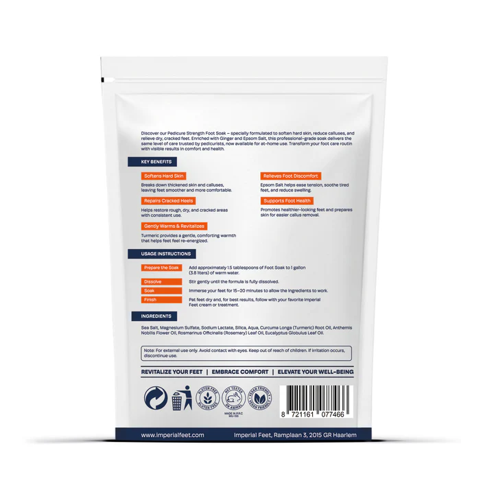 Fotsalt-Foot Soak - Cracks and Callus - med Gurkmeja och Epsomsalt från Imperial Feet, 450 g - 3
