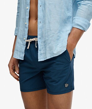 Superdry - Seersucker Swimshorts - Atlantic Navy