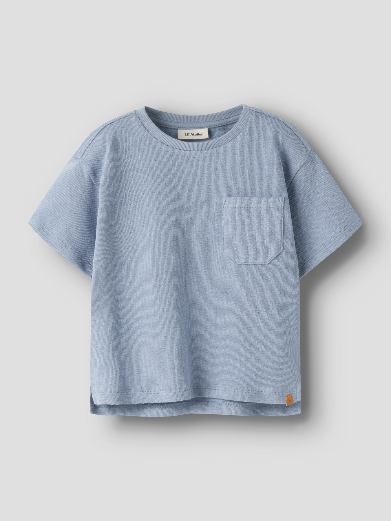 NMMDIAS LOP SS LOOSE SWEAT LIL Dusty Blue - 2