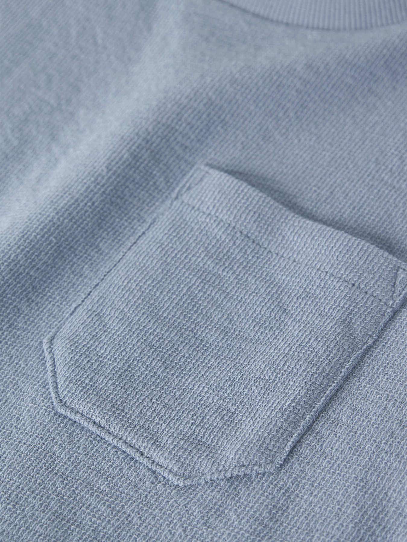 NMMDIAS LOP SS LOOSE SWEAT LIL Dusty Blue - 4