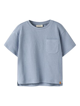 NMMDIAS LOP SS LOOSE SWEAT LIL Dusty Blue