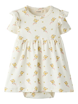 NBFGAYO SIN SS BODY DRESS LIL Coconut Milk FLOWER