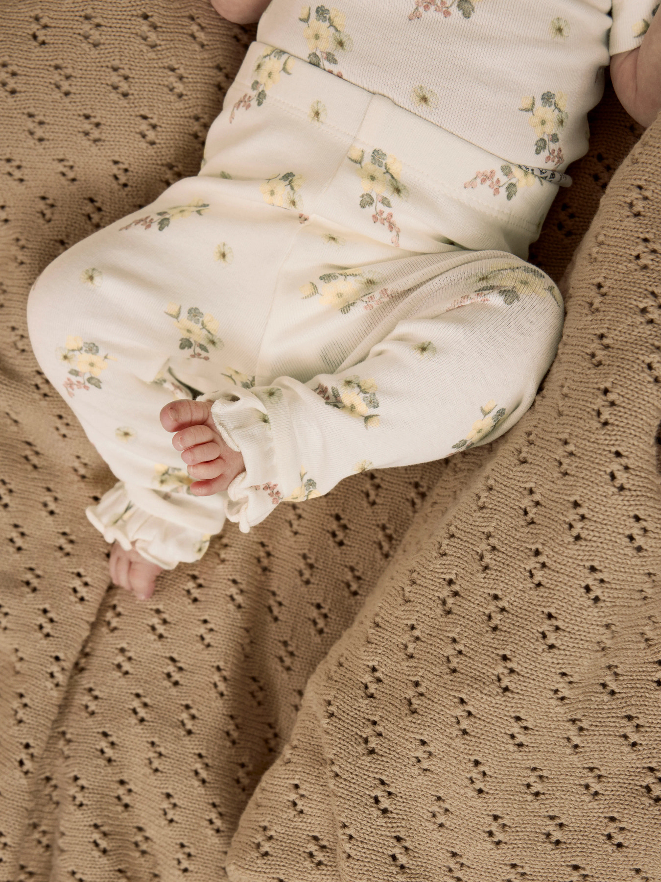 NBFGAYO SKA SLIM LEGGINGS LIL Coconut Milk FLOWER - 5