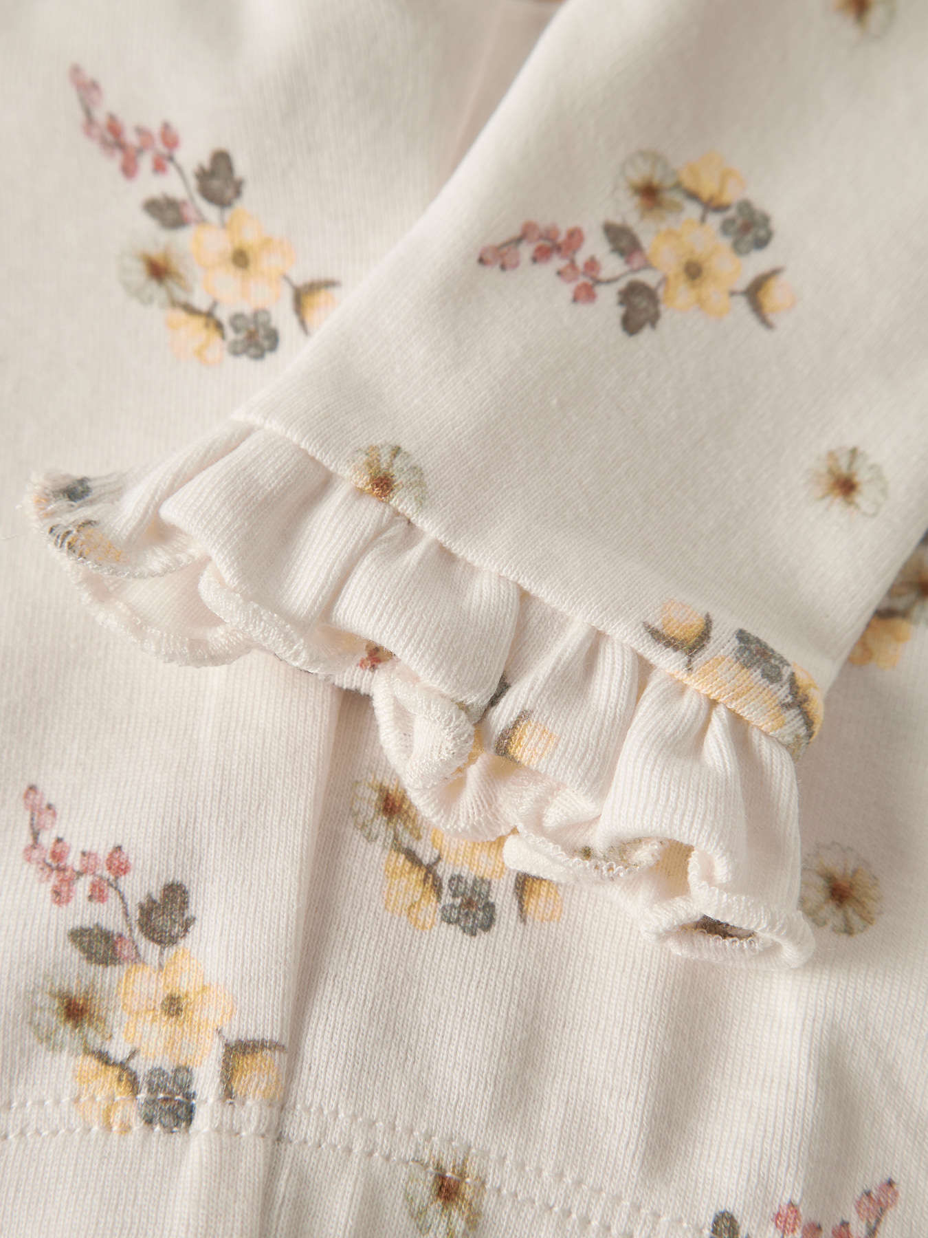 NBFGAYO SKA SLIM LEGGINGS LIL Coconut Milk FLOWER - 4