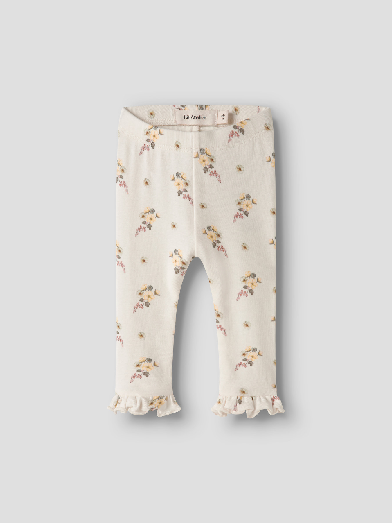 NBFGAYO SKA SLIM LEGGINGS LIL Coconut Milk FLOWER - 2