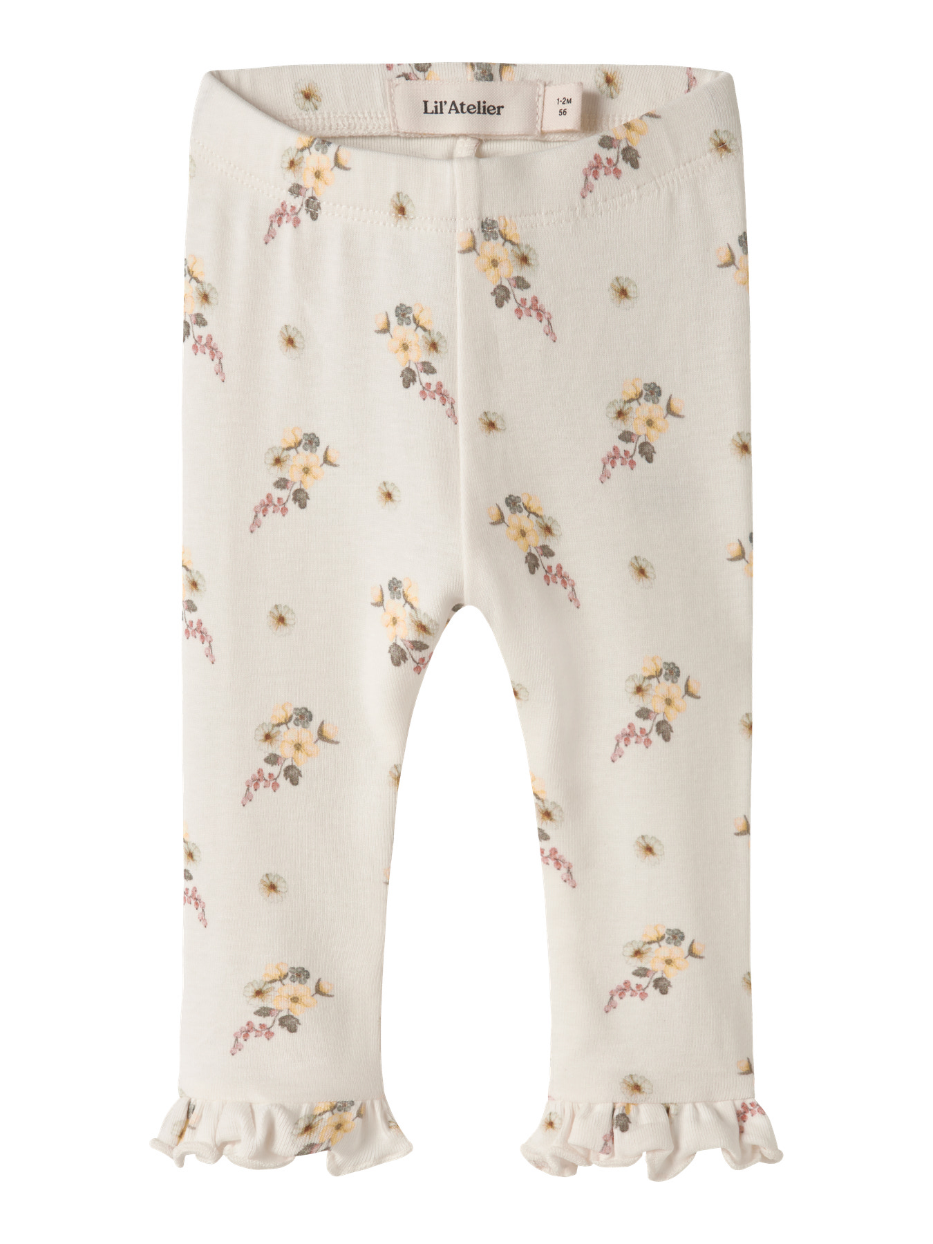 NBFGAYO SKA SLIM LEGGINGS LIL Coconut Milk FLOWER