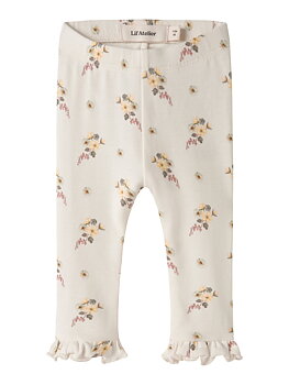 NBFGAYO SKA SLIM LEGGINGS LIL Coconut Milk FLOWER
