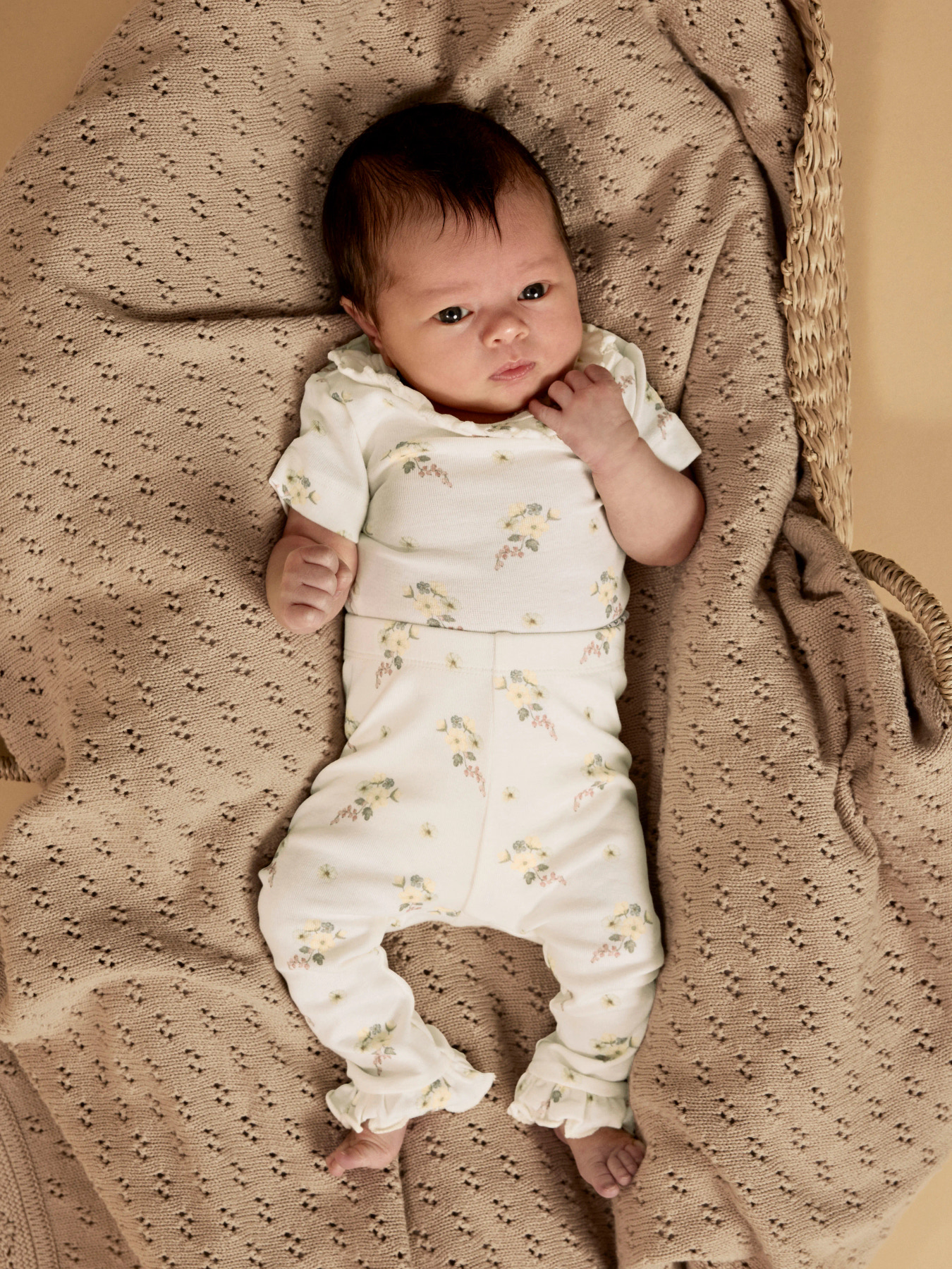 NBFGAYO SKA SLIM LEGGINGS LIL Coconut Milk FLOWER - 6
