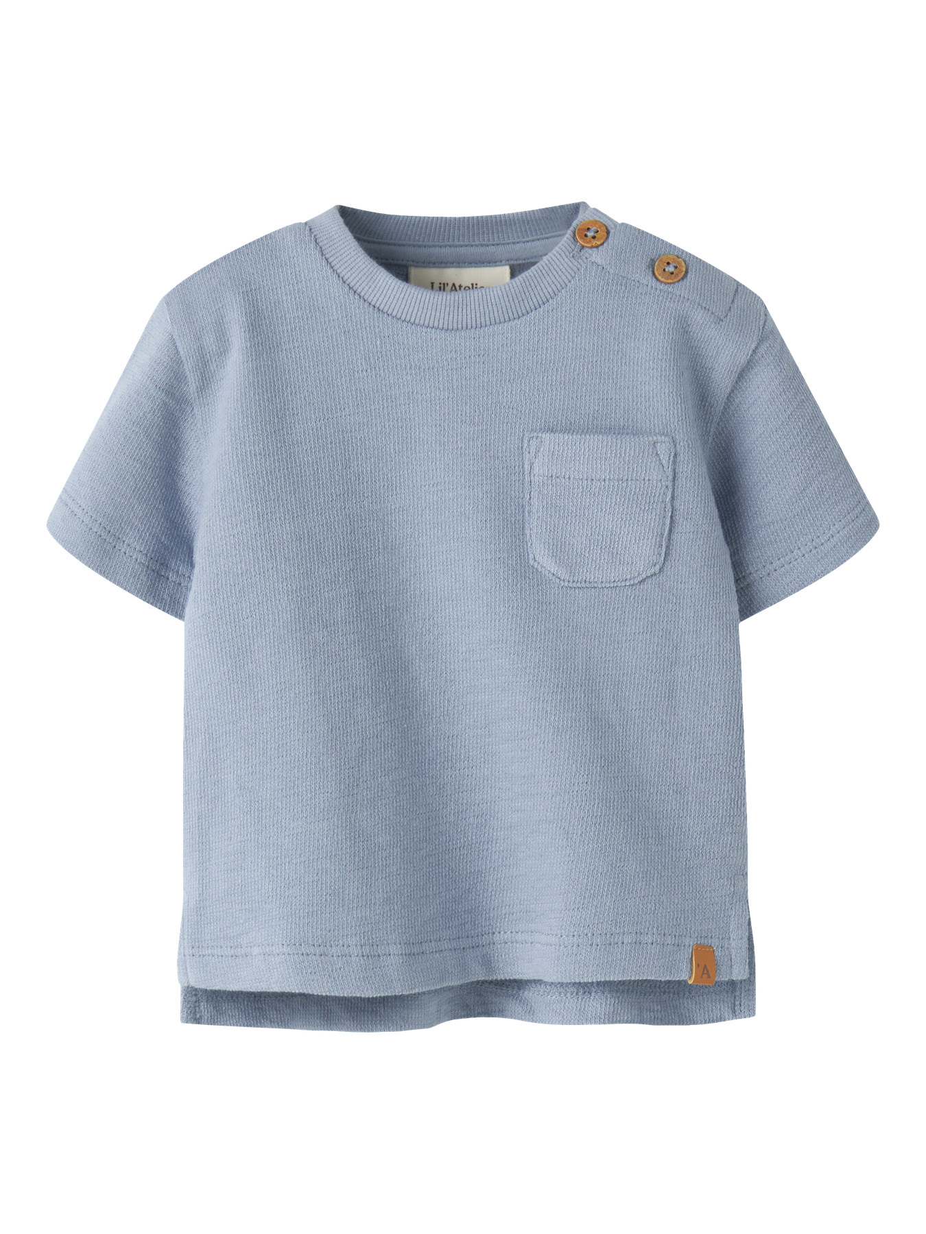 NBMDIAS LOP SS LOOSE SWEAT LIL Dusty Blue