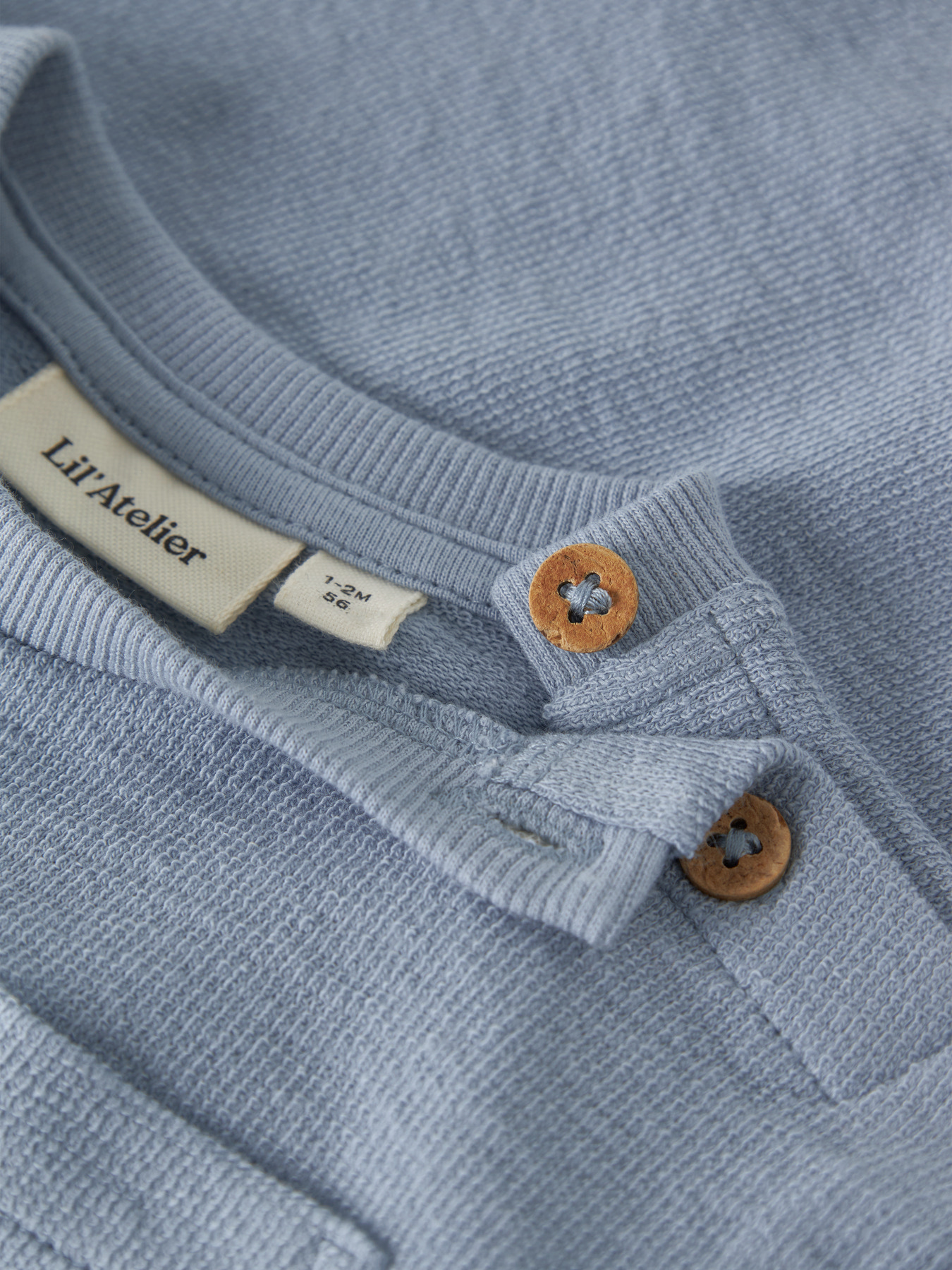 NBMDIAS LOP SS LOOSE SWEAT LIL Dusty Blue - 4