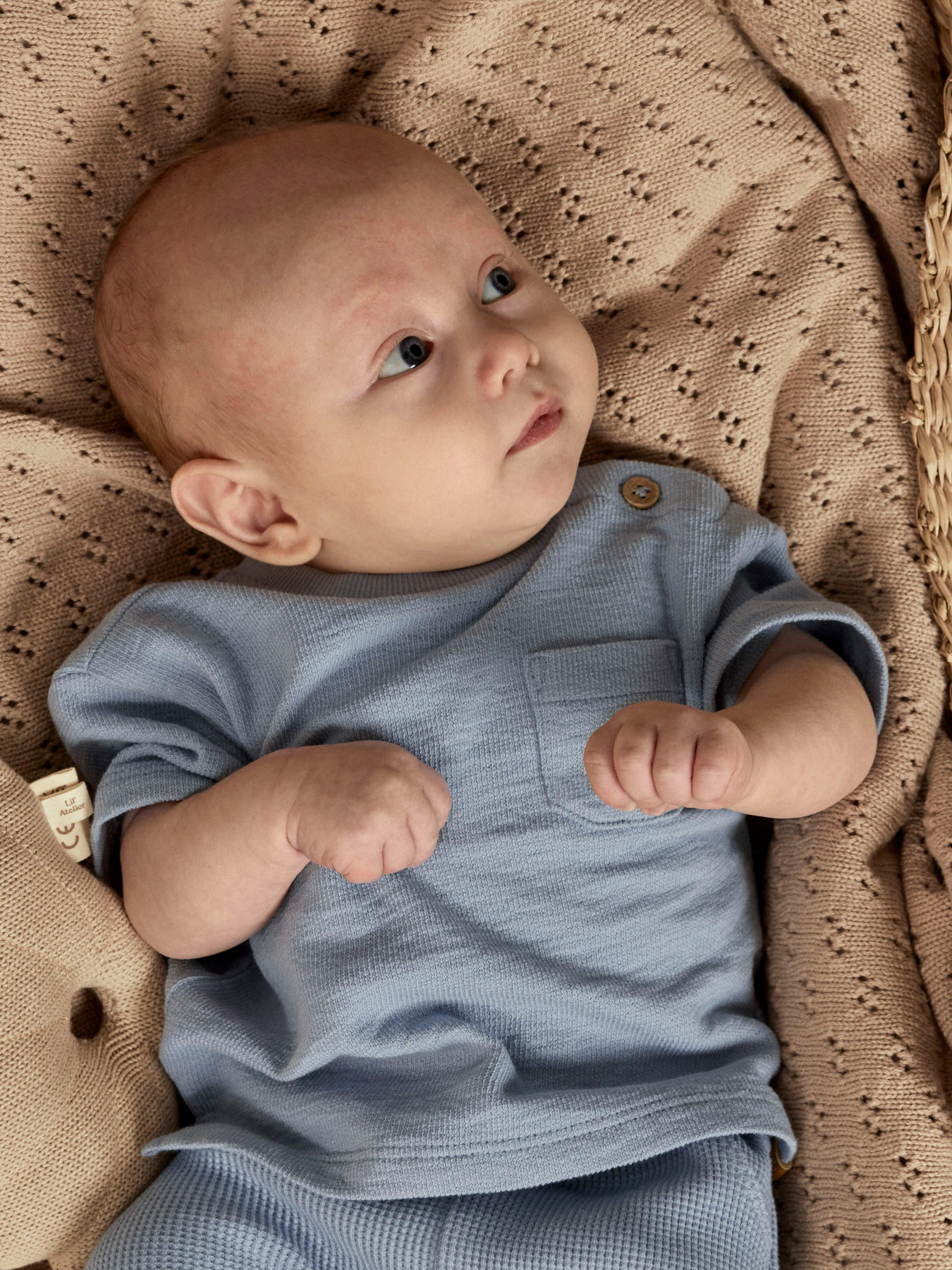 NBMDIAS LOP SS LOOSE SWEAT LIL Dusty Blue - 5
