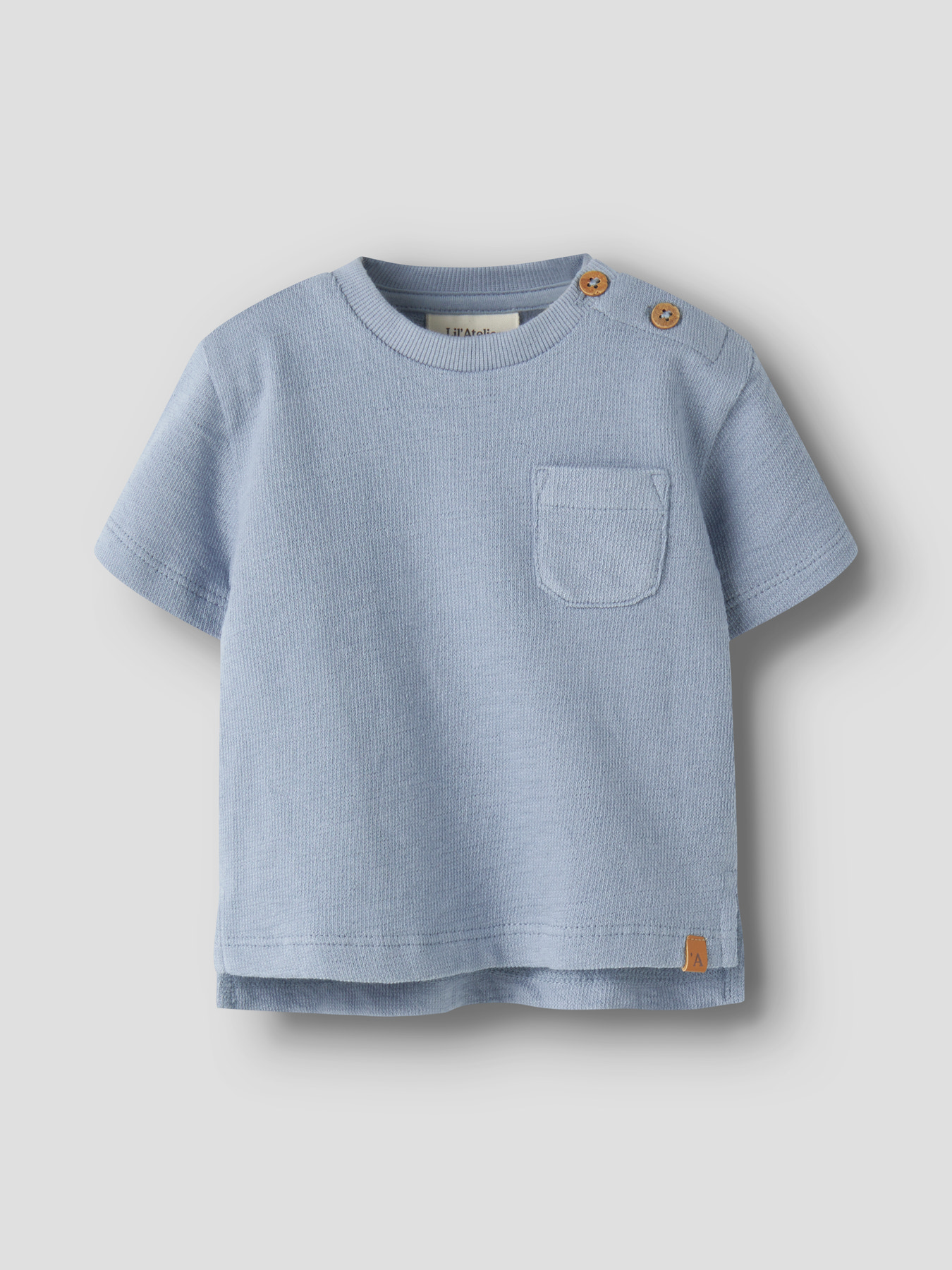 NBMDIAS LOP SS LOOSE SWEAT LIL Dusty Blue - 2
