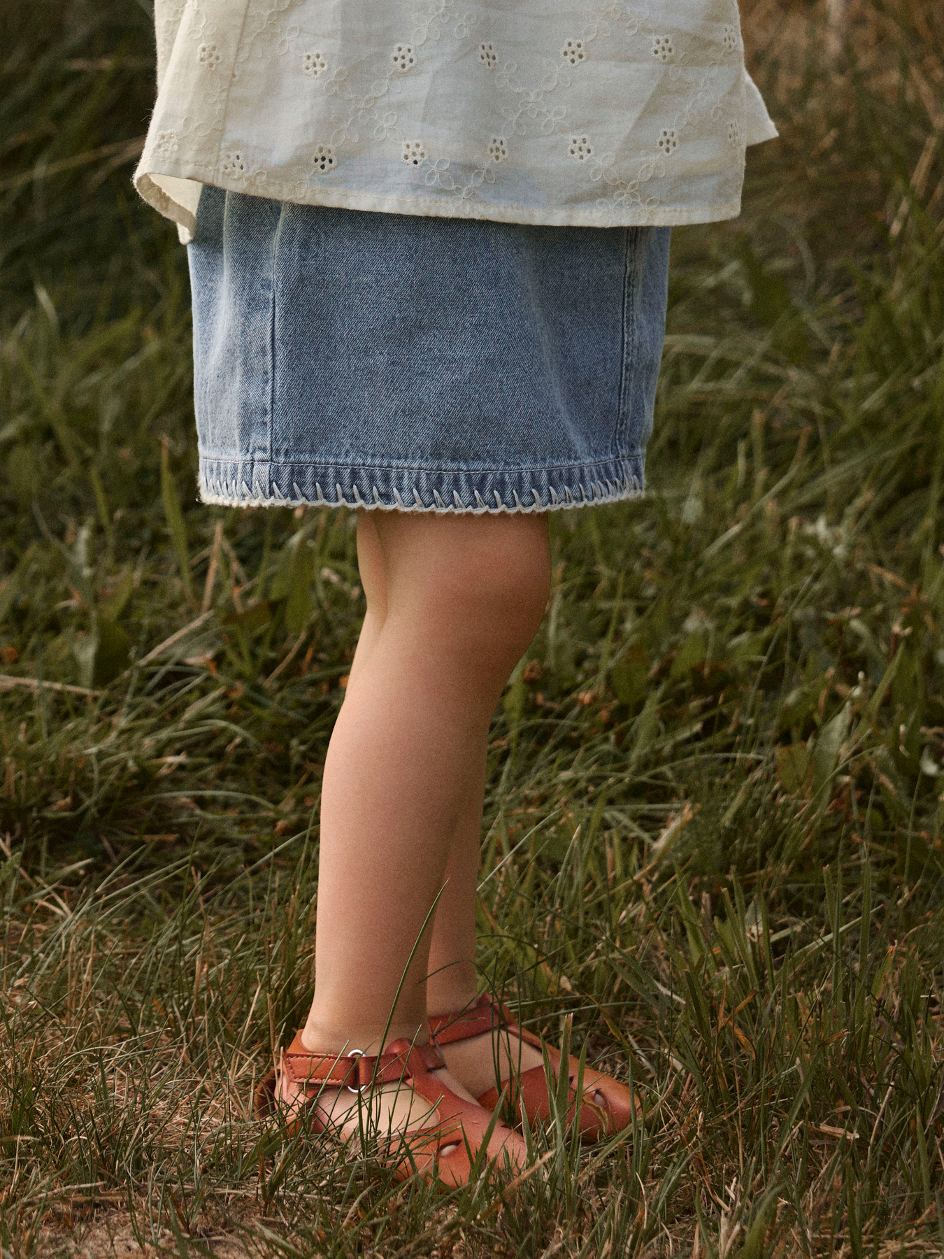 NMFFUNDA LOOSE DNM SKIRT 5552-FD LIL Medium Blue Denim - 6