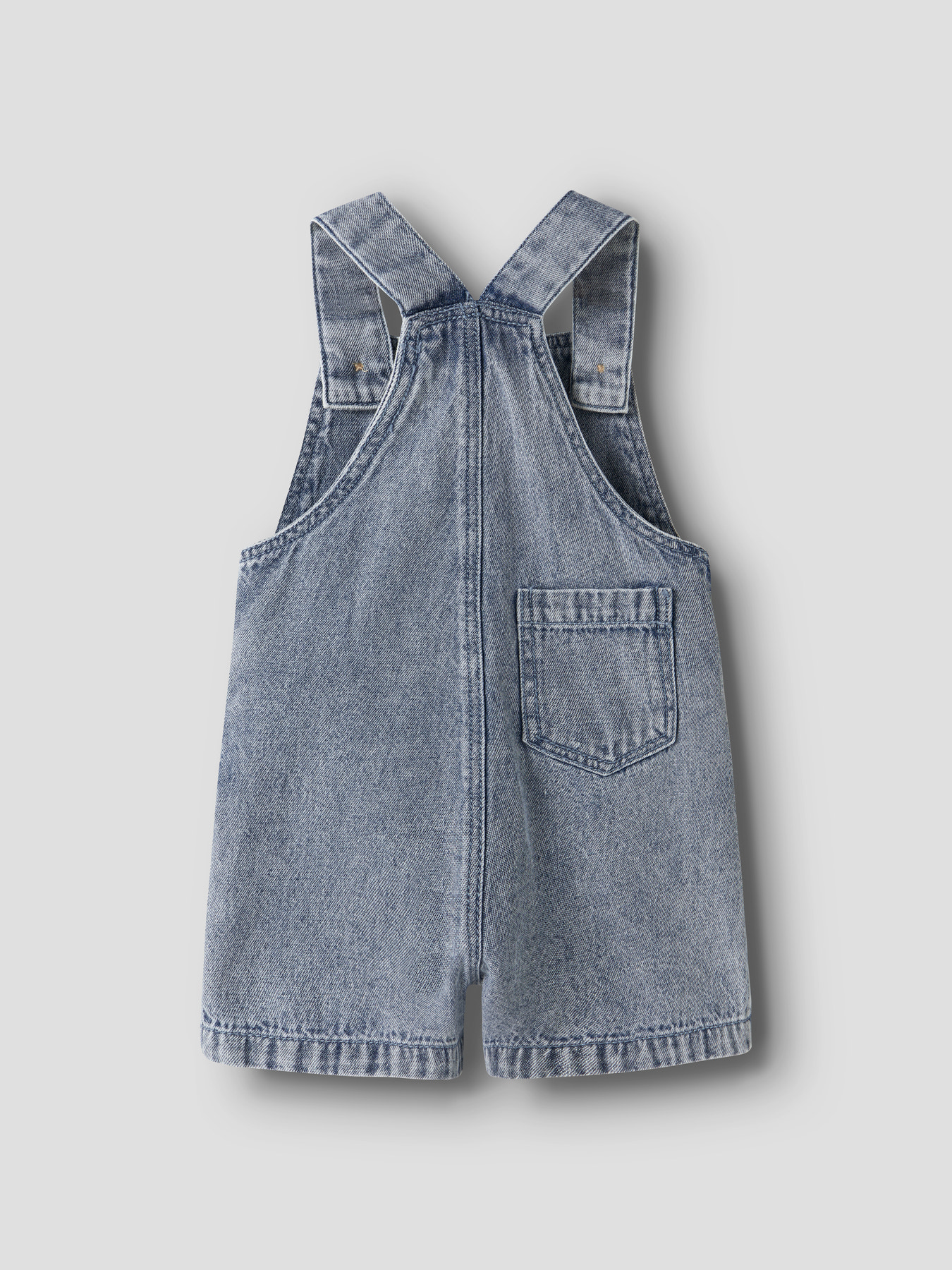 NBMFUNDA LOOSE SHORTALL 5552-FD LIL Medium Blue Denim - 3