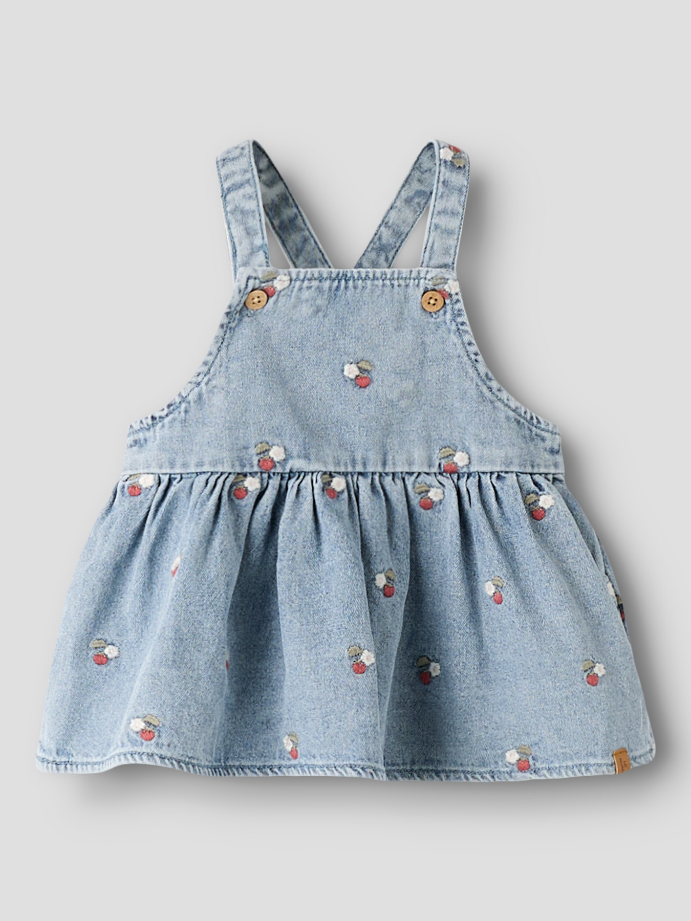NBFFUNDA DNM EMB SKIRTALL 2106-FD LIL Medium Blue Denim EMB - 2