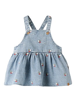 NBFFUNDA DNM EMB SKIRTALL 2106-FD LIL Medium Blue Denim EMB