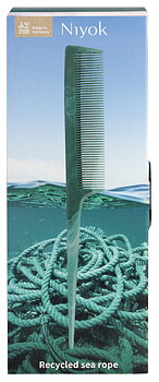 Niyok Tale Comb Recycled Sea Rope - För precision och exakt styling