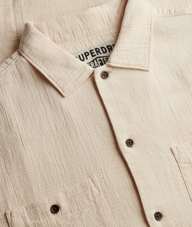 Superdry - Merchant Textured Shirt - Oatmeal Beige - 5
