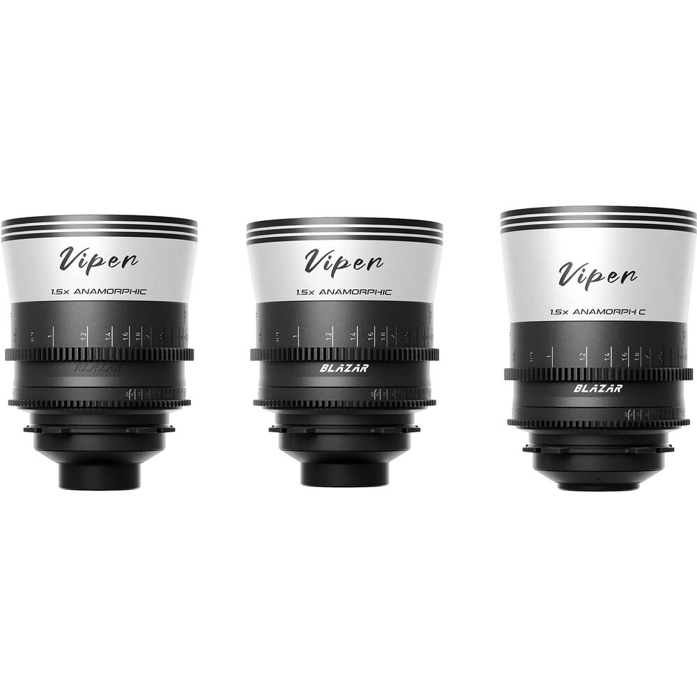 Blazar Viper 35/50/75mm  Full-frame T2.1 1.5X Anamorphic 3-Lens Bundle - 2
