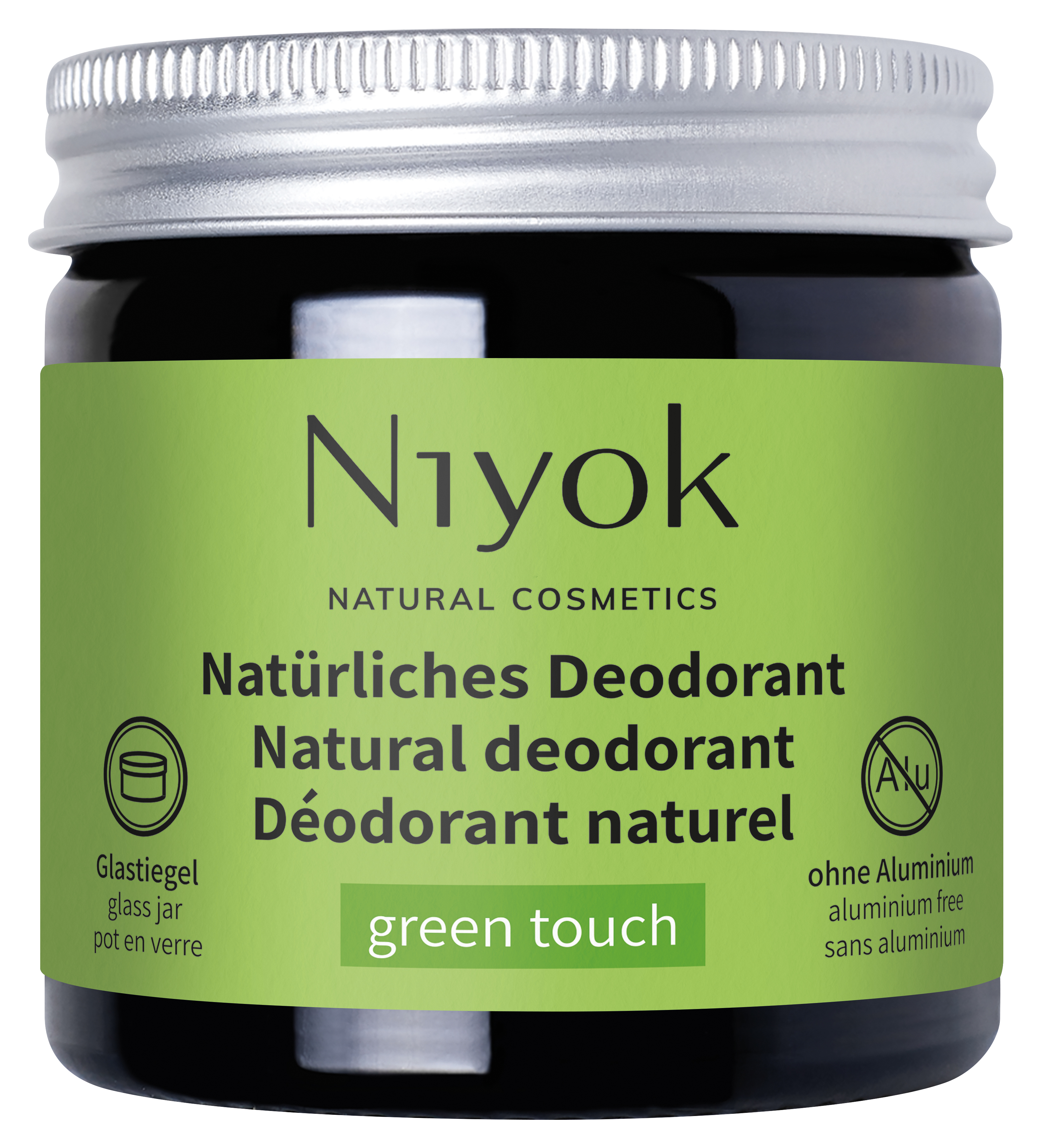 Niyok Natural Deodorant 2 in 1 Protection Green Touch 40 ml