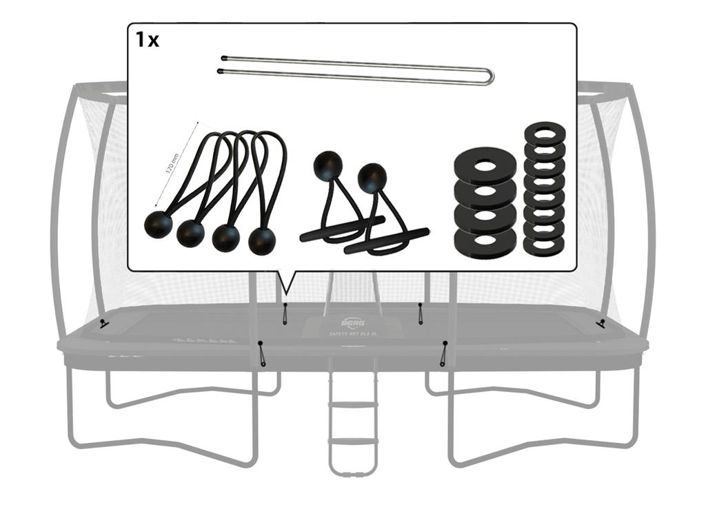 BERG Reservdel Ultim Safety Net DLX XL - Fasteners 410 & 500