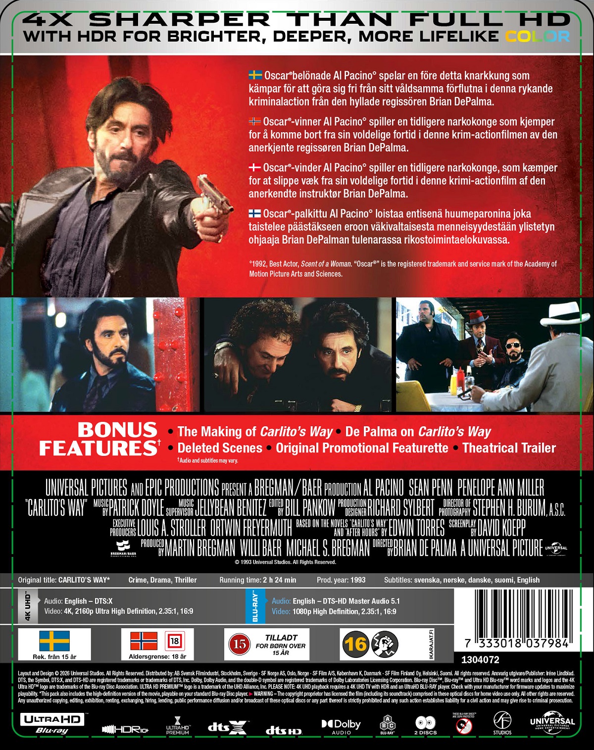Carlito's Way (Limited Edition Steelbook) (4K Ultra HD + Blu-ray) - 2