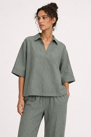 Movesgood - Mica Blouse Soft Khaki
