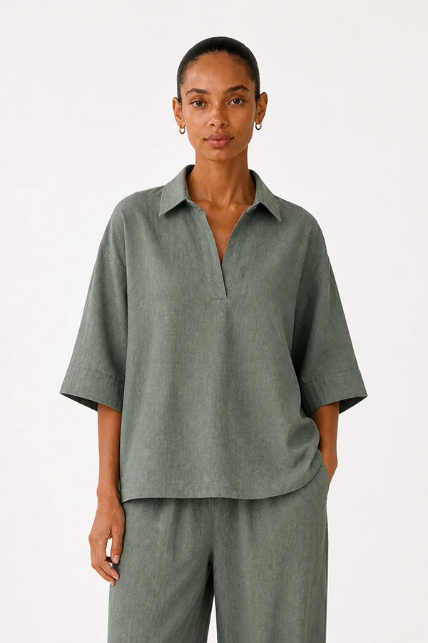 Movesgood - Mica Blouse Soft Khaki