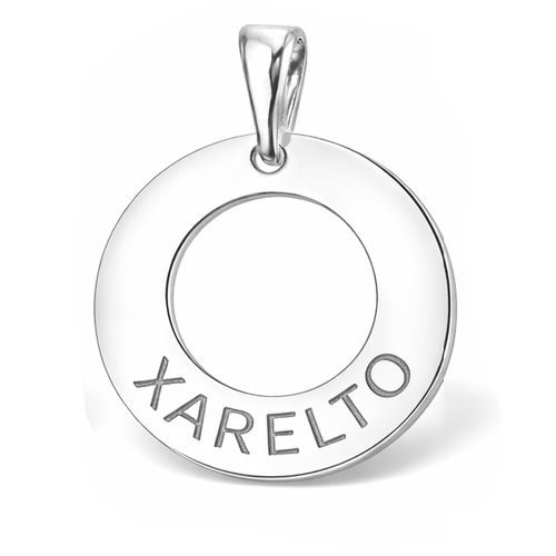Xarelto Korut Sormus riipus Aitoa hopeaa