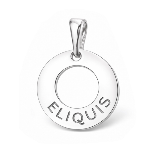 Eliquis smycke Ringhänge 18mm Liten Äkta silver