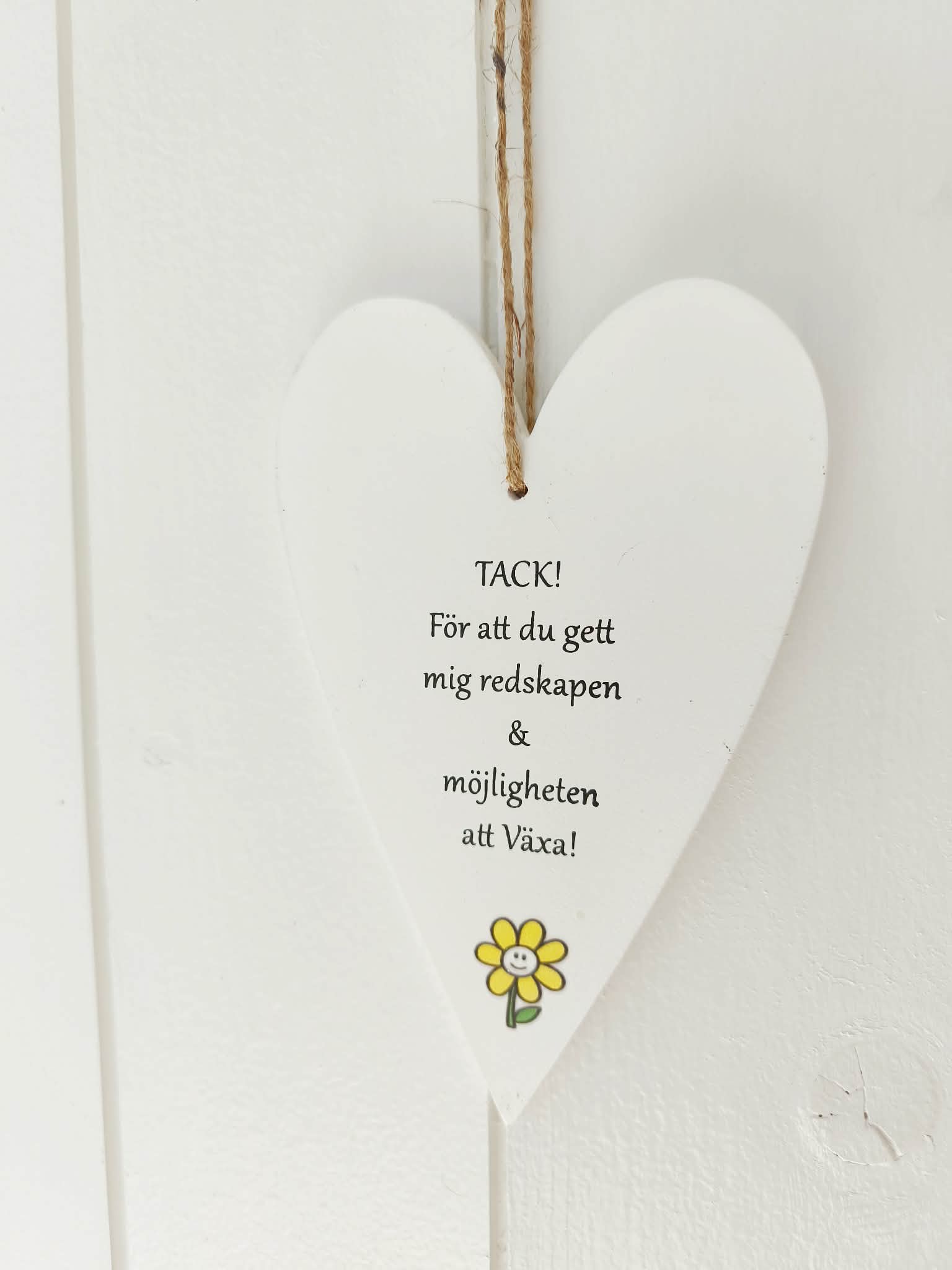 Trähjärta "Tack för att..  - 2