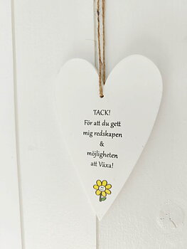 Trähjärta "Tack för att.. 