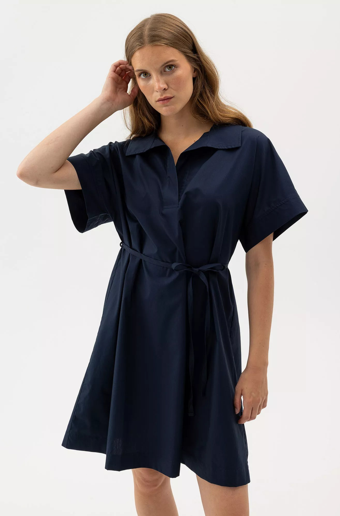 Marie Tunic Dress - Navy - Holebrook - 3