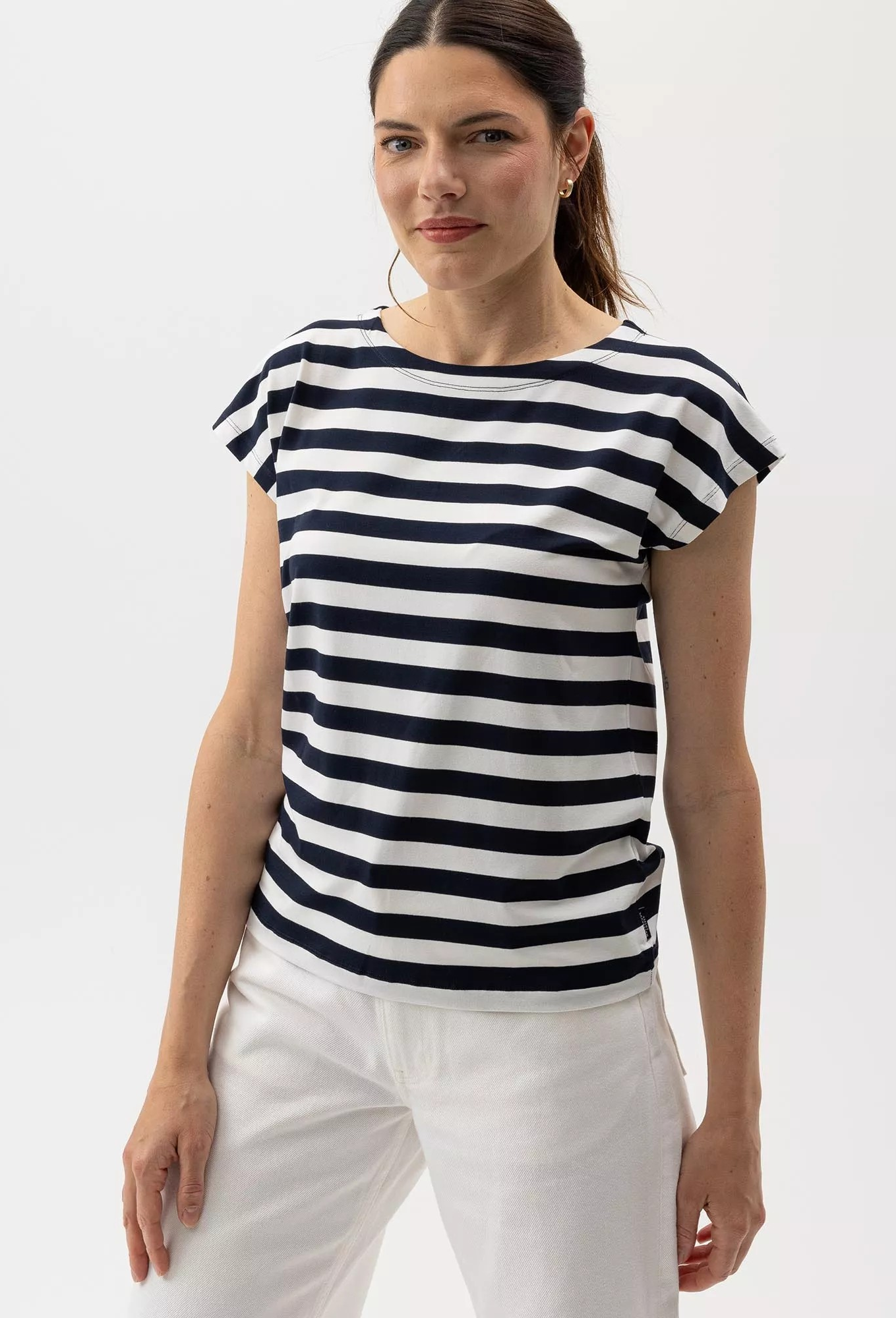 Ellen Capsleeve - Navy / Offwhite - Holebrook - 3