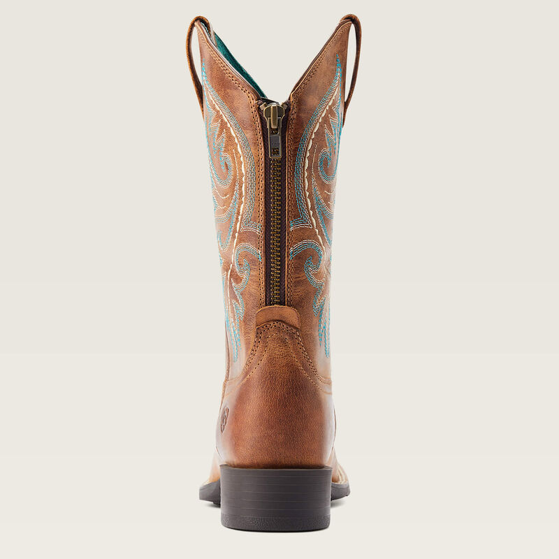 Round Up Back Zip Western Boot - 4