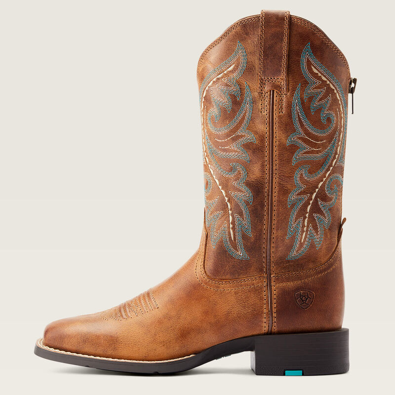 Round Up Back Zip Western Boot - 2