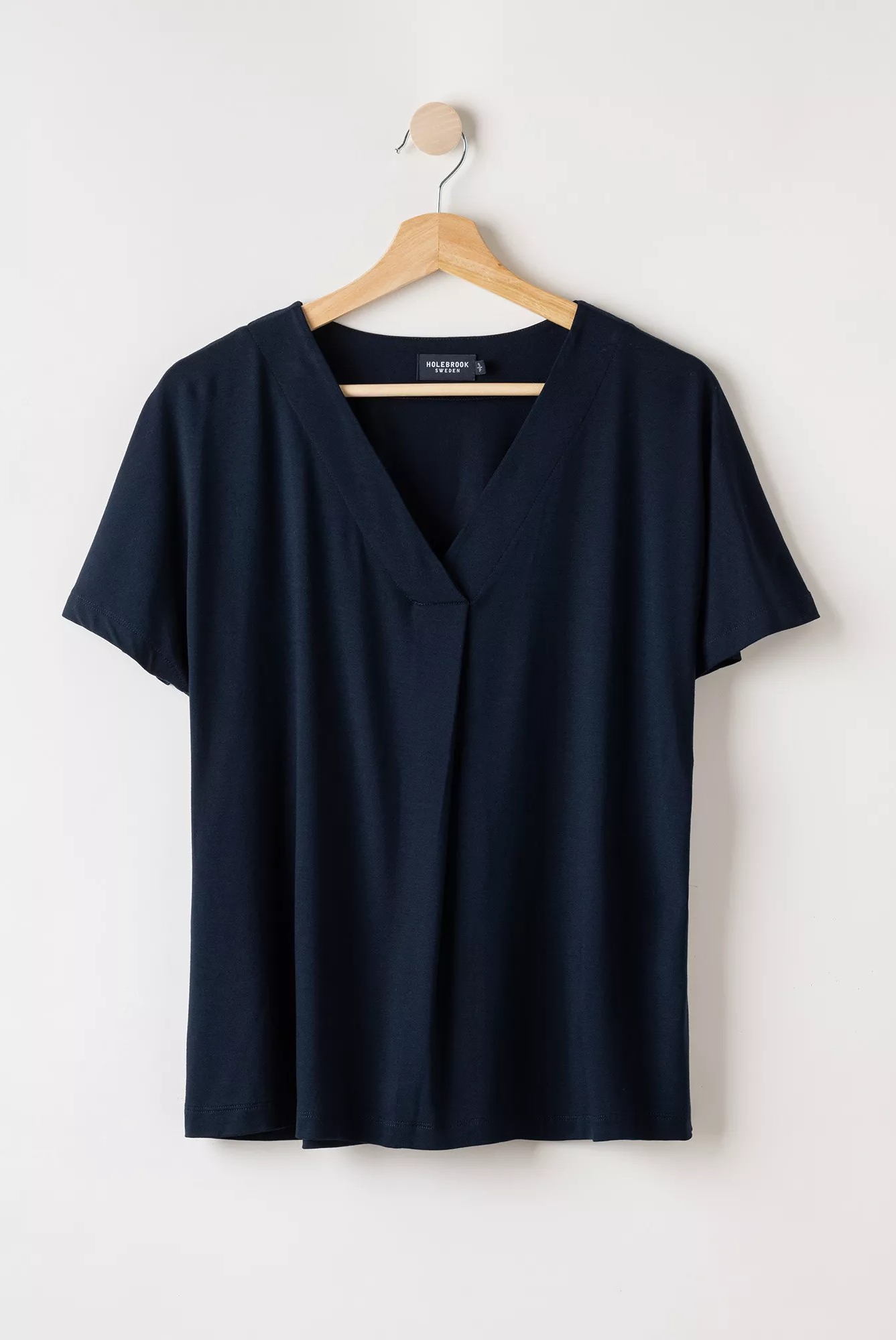 Ellen V-neck Top - Navy - Holebrook - 3