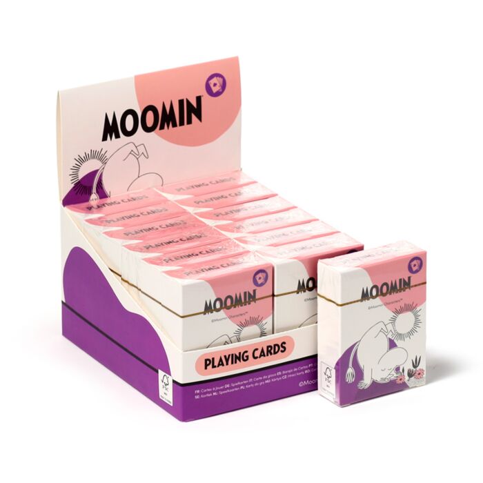 Kortlek Mumin - Display med 12 kortlekar