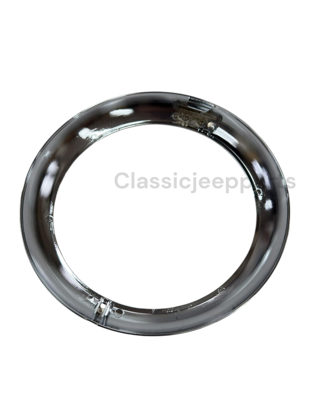 Chrome Headlight Bezel CJ-3B, CJ-5, CJ-6, Truck, STW - 2